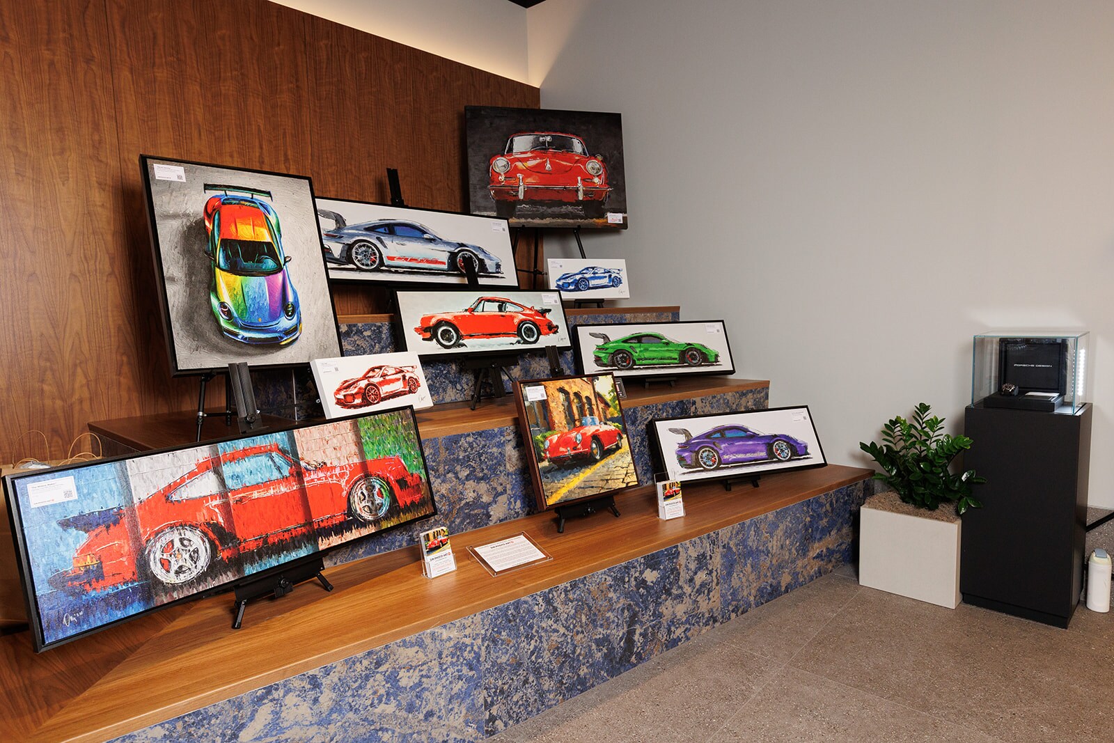 Porsche Studio Chevy Chase Grand Opening Event Porsche Art on Display at the Porsche Studio Chevy Chase Grand Opening Event