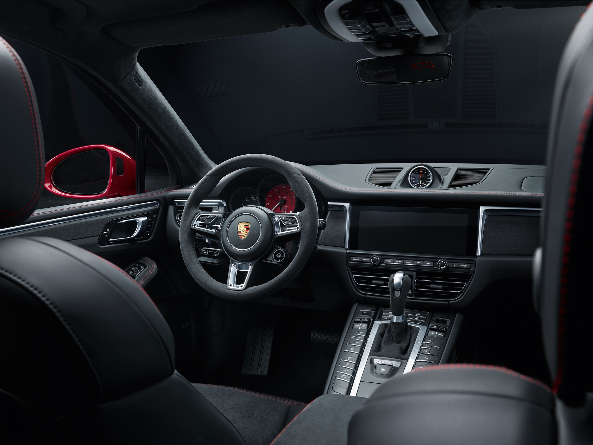 New Porsche Macan Passenger Seat, Steering Wheel, and Dashboard.