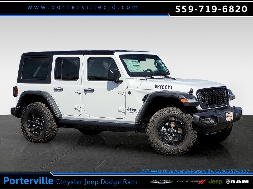 New 2025 Jeep Wrangler 4-DOOR WILLYS Sport Utility