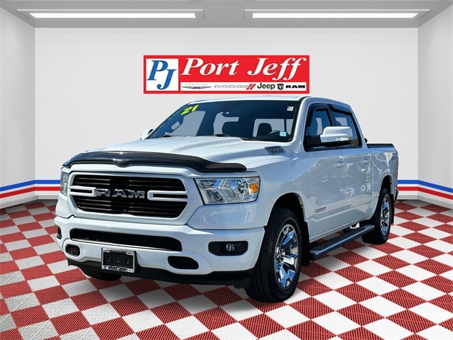 Used 2021 RAM Ram 1500 Pickup Big Horn/Lone Star with VIN 1C6SRFFT7MN787919 for sale in Port Jefferson Station, NY