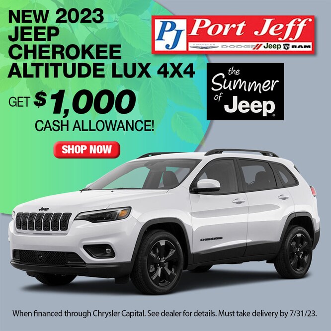 New Vehicle Specials Port Jeff Chrysler Dodge Jeep Ram