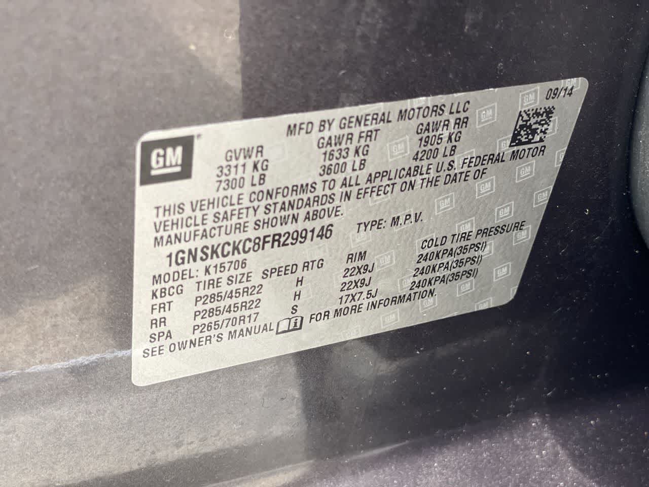 Thumbnail: 2015 Chevrolet Tahoe - 28