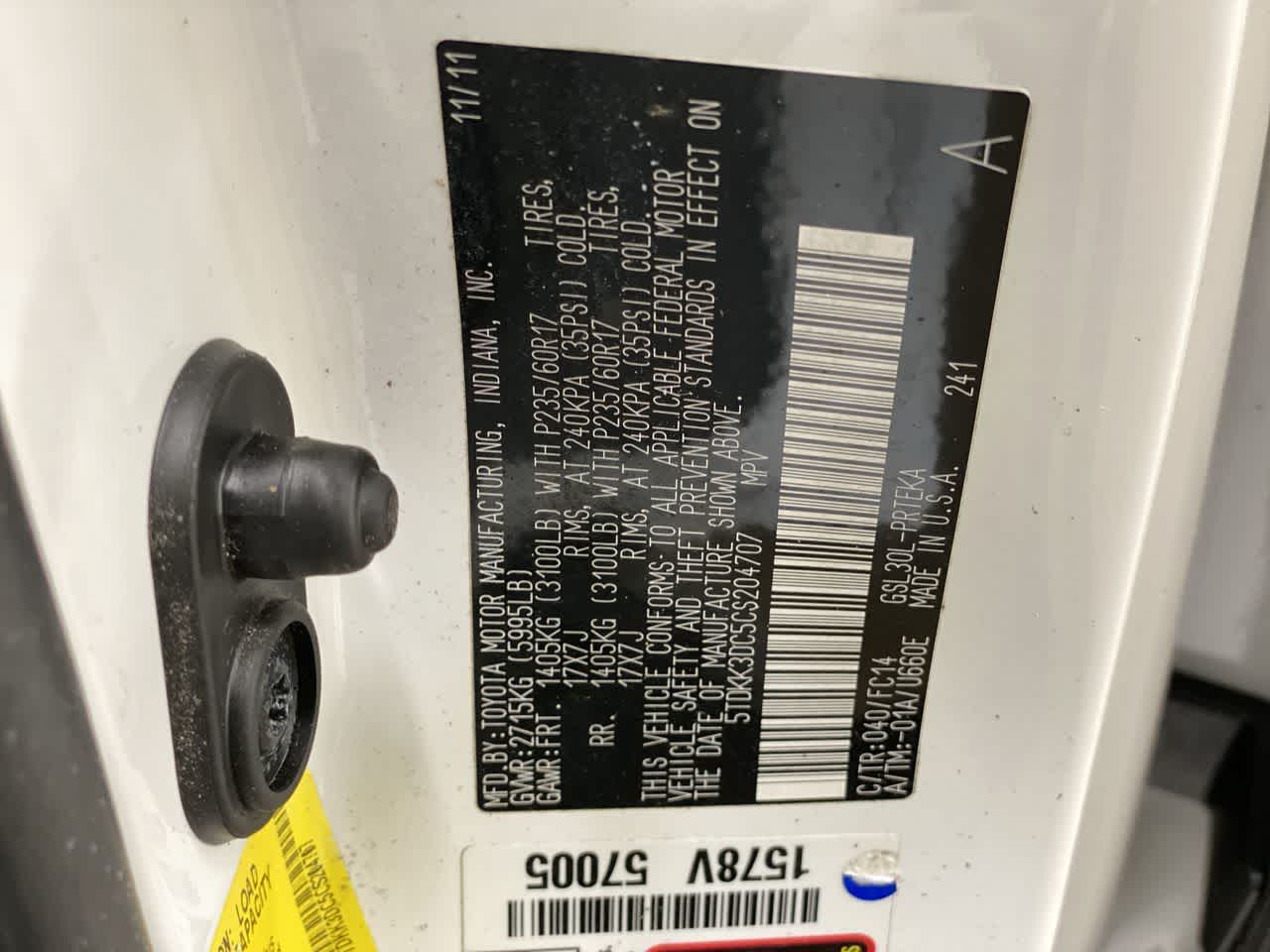 Thumbnail: 2012 Toyota Sienna - 31