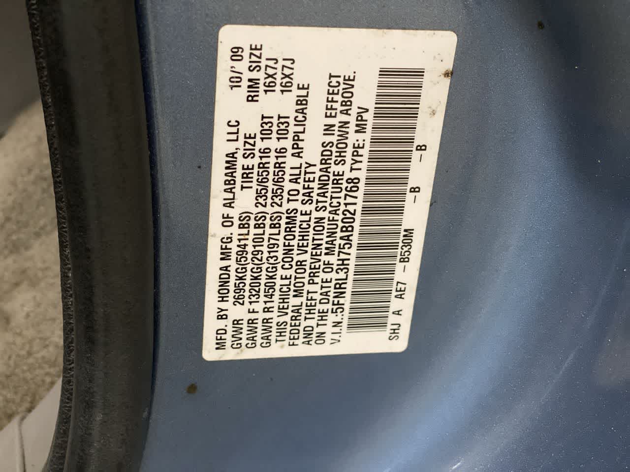 Thumbnail: 2010 Honda Odyssey - 31