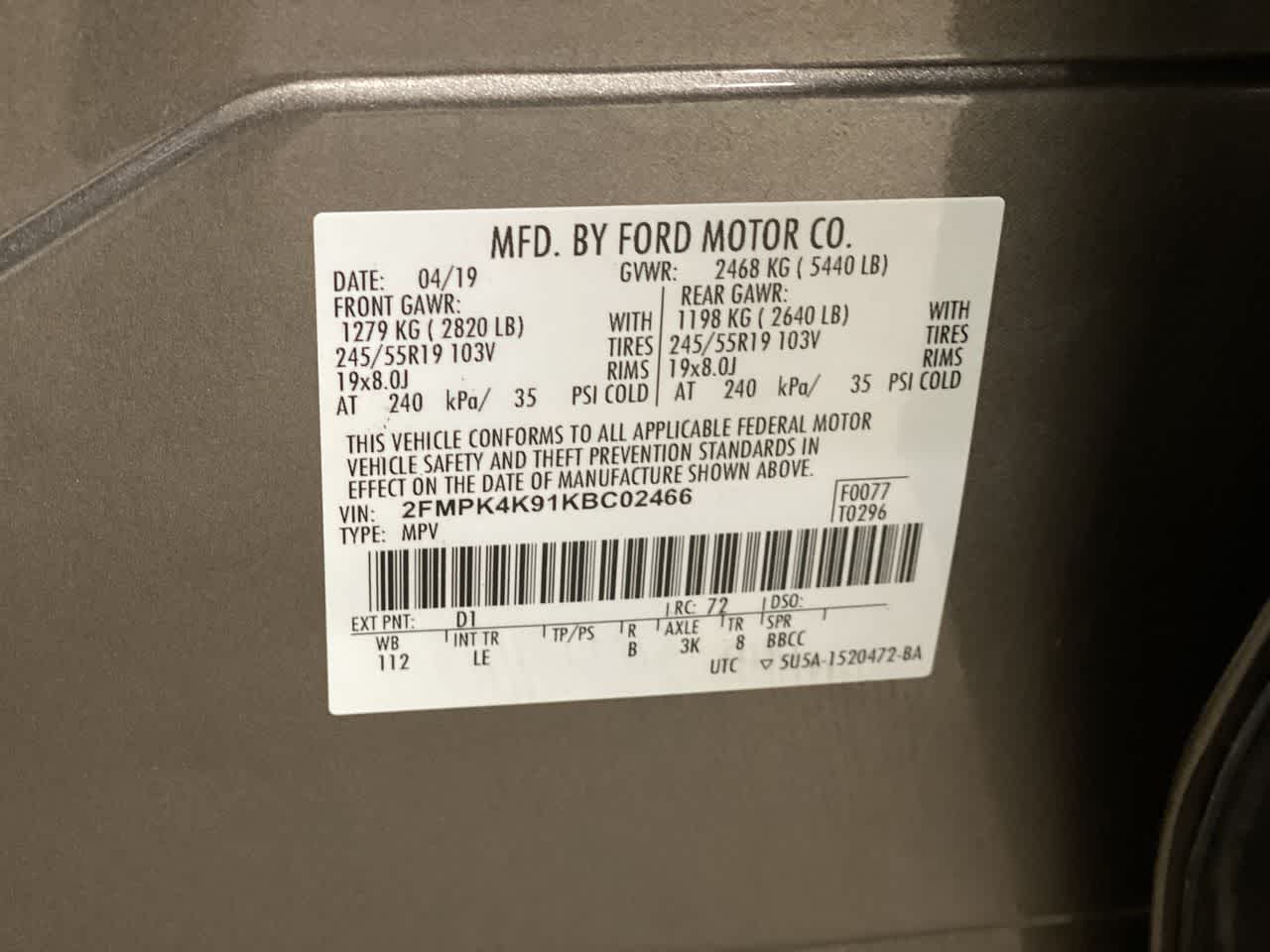 Thumbnail: 2019 Ford Edge - 32