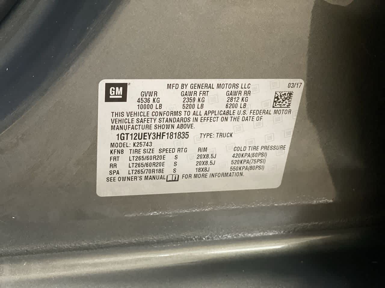 Thumbnail: 2017 GMC Sierra 2500 - 28