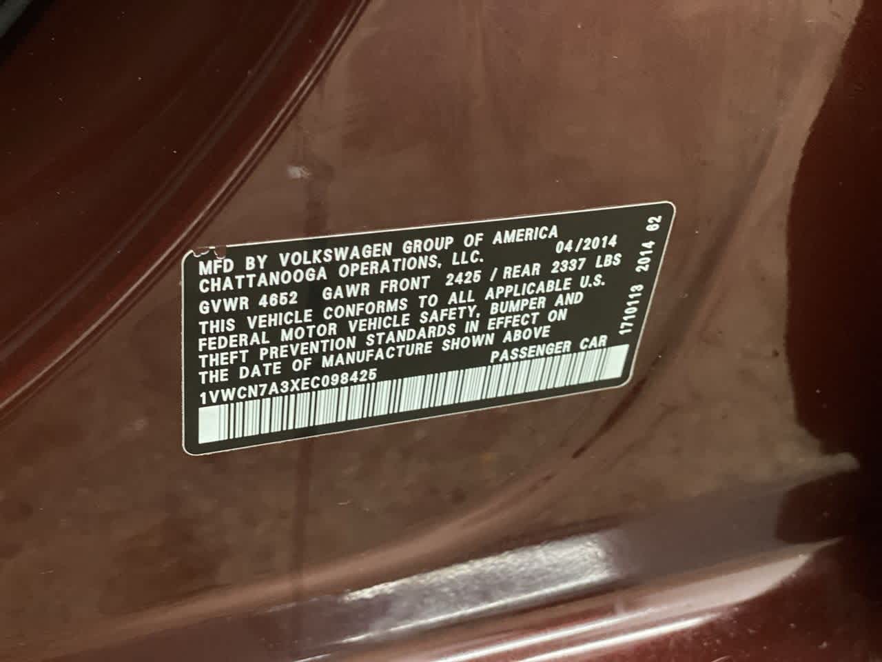 Thumbnail: 2014 Volkswagen Passat - 32