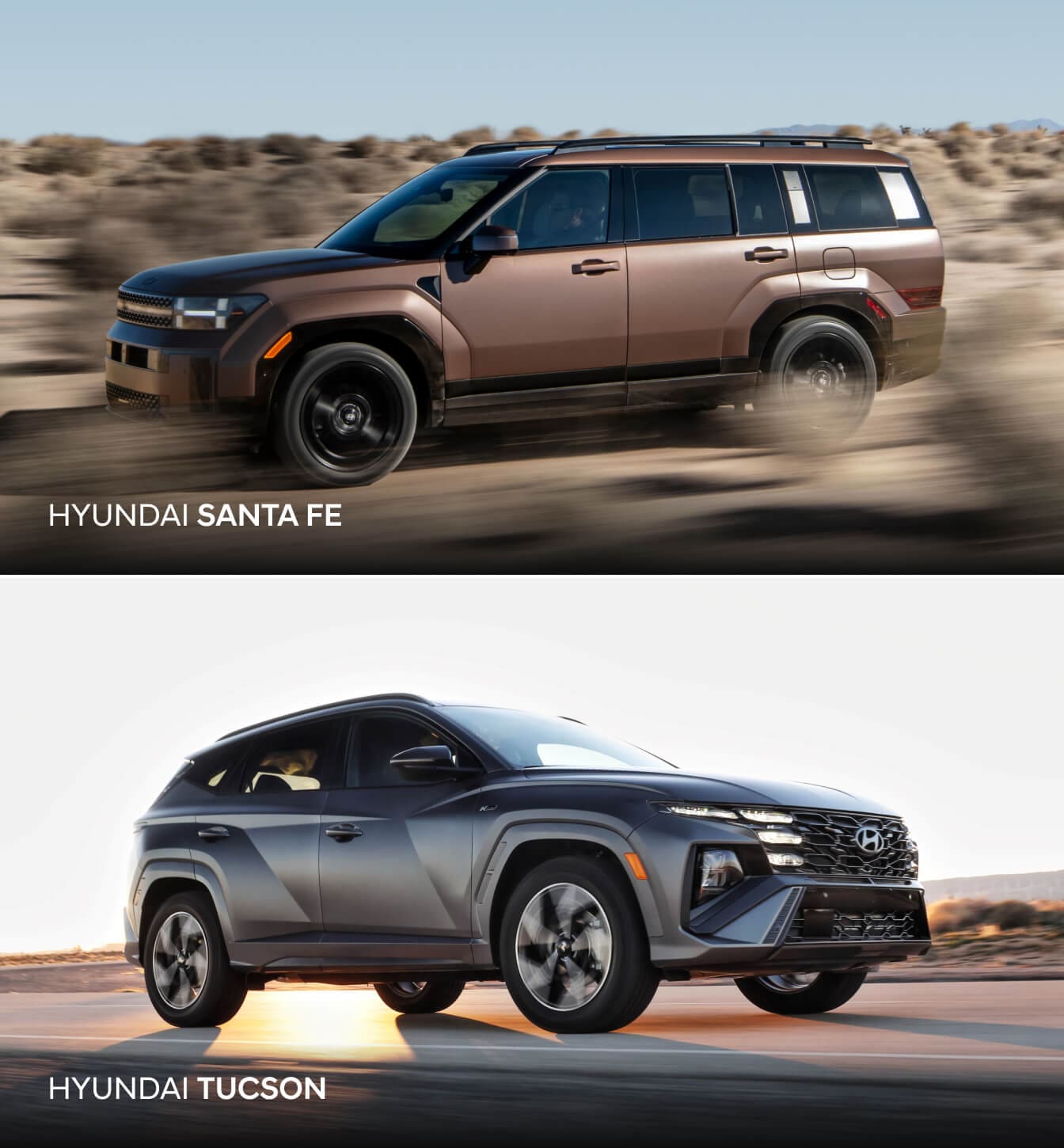 2026 Hyundai Santa Fe vs. Tucson Engines & Specs