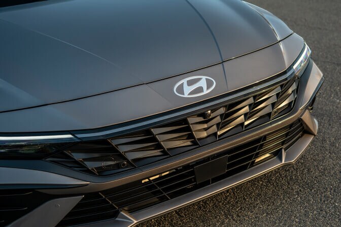 Front view of a Hyundai vehicle
