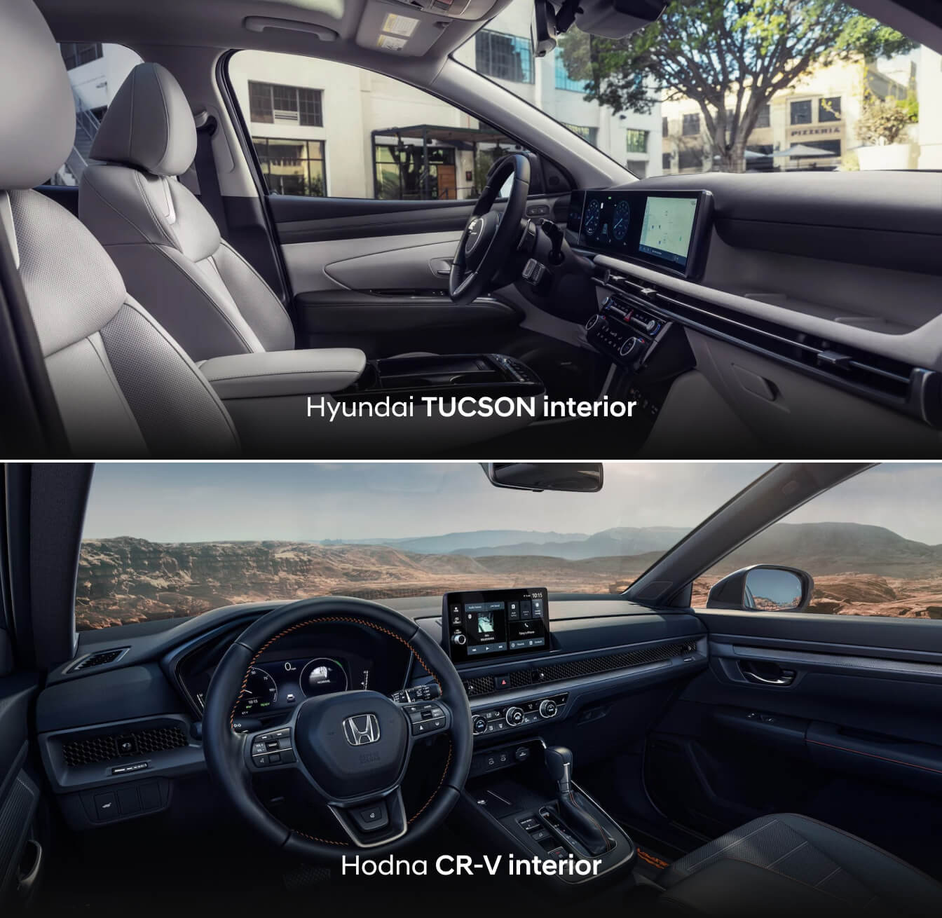 2026 Hyundai Tucson vs. Honda CR-V interior