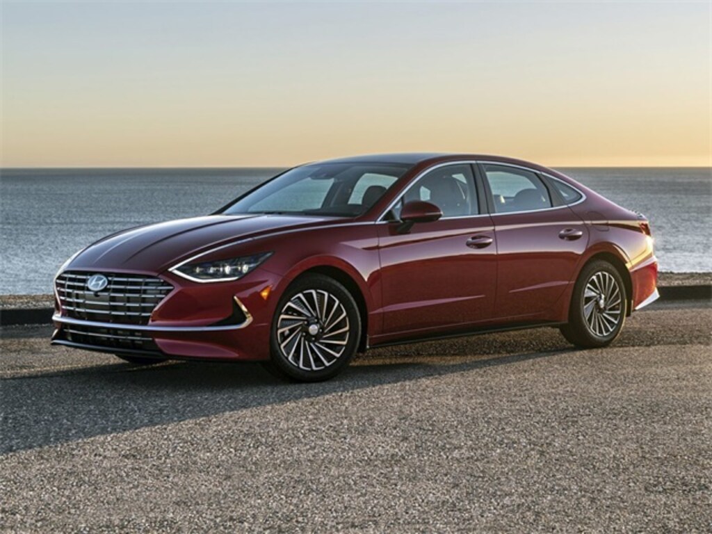 Used 2021 Hyundai Sonata Hybrid Blue Sedan