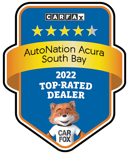 AutoNation Acura South Bay CARFAX Top-Rated Dealer badge