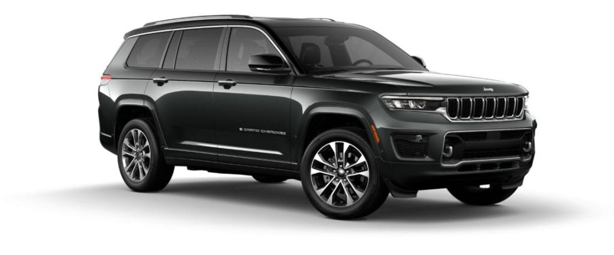 Jeep Grand Cherokee L in Baltic Gray Metallic Clear-Coat/Black Clear-Coat duo tone