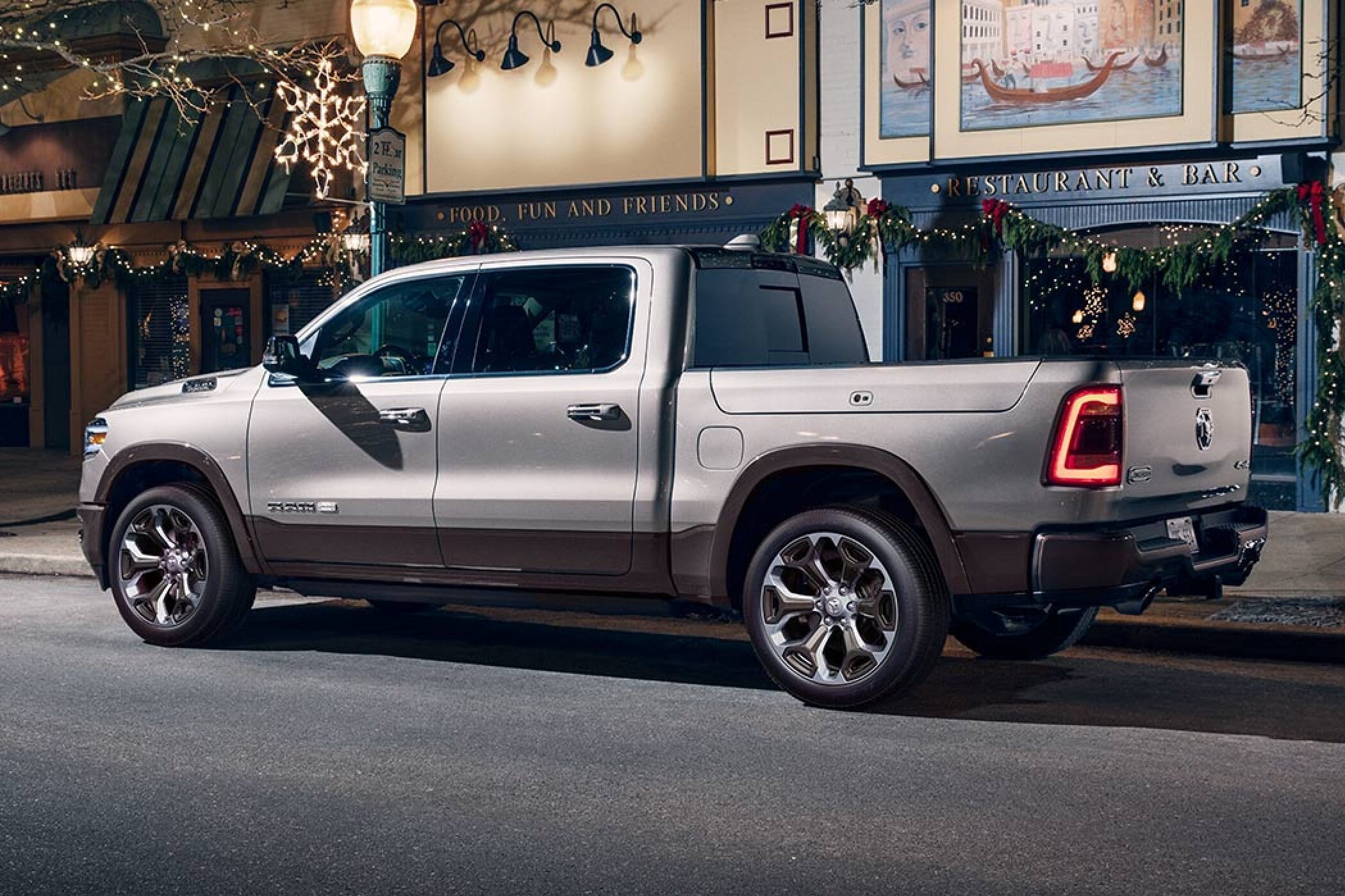 Ram 1500 Laramie Longhorn® in a town