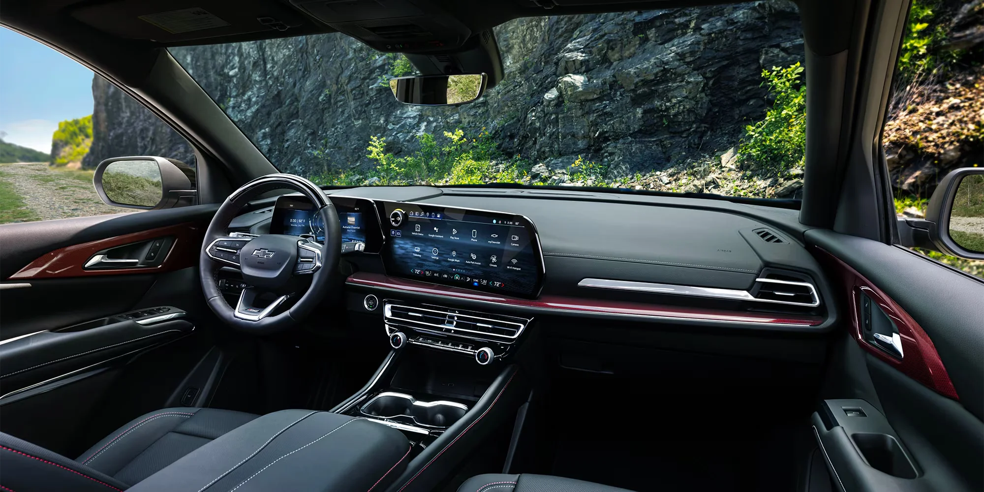 2026 Chevy Traverse second and third row interior seating