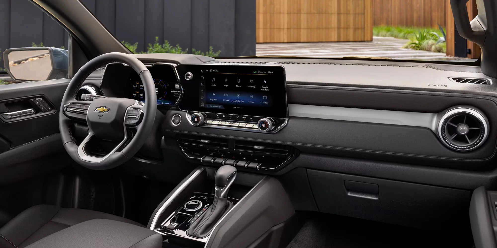 2026 Chevy Colorado center console and interior controls