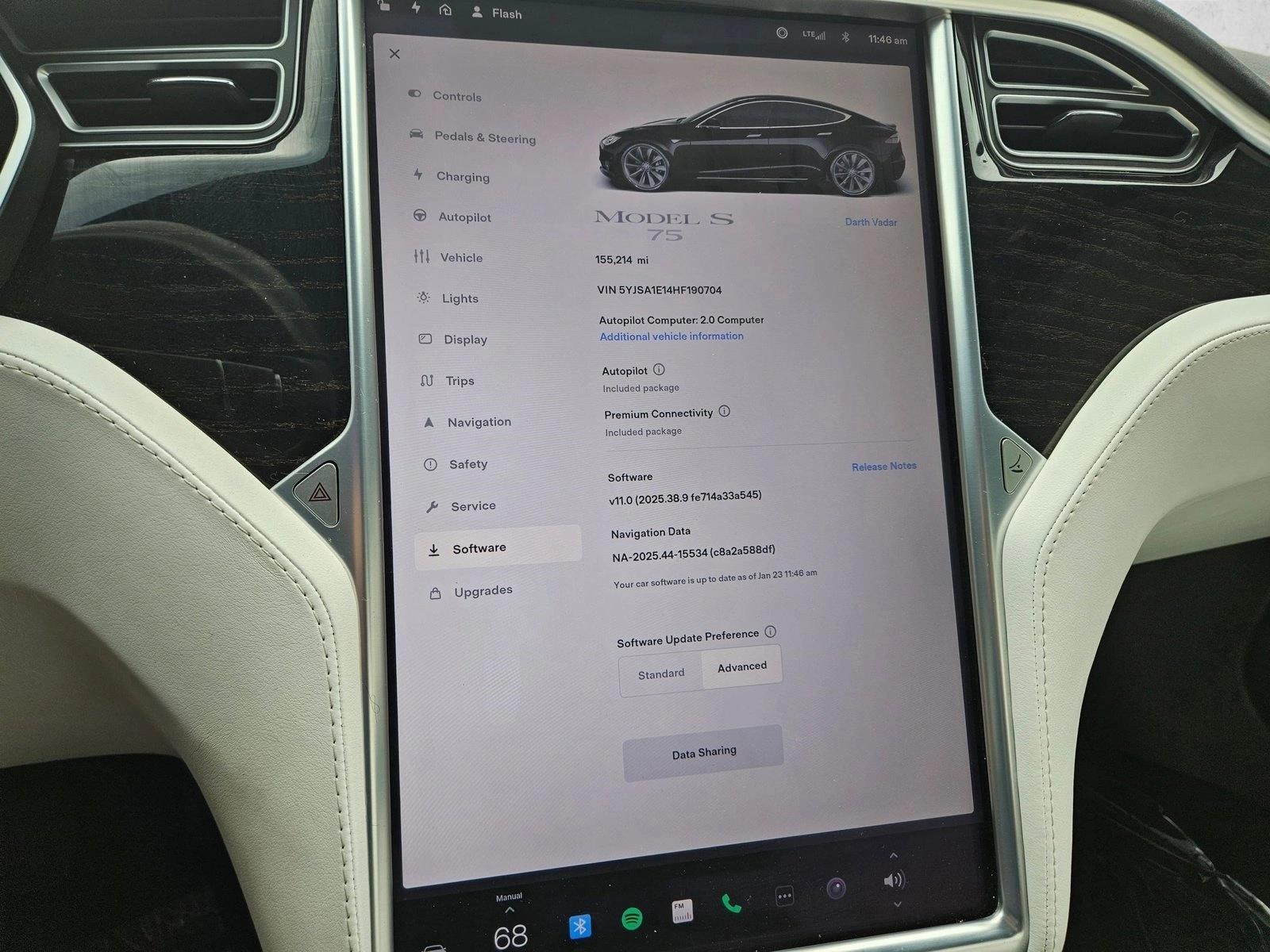 Used 2017 Tesla Model S 75 with VIN 5YJSA1E14HF190704 for sale in Scottsdale, AZ