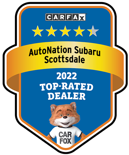 AutoNation Subaru Scottsdale CARFAX Top-Rated Dealer badge