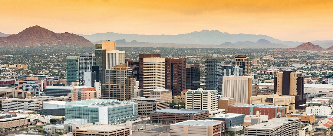 Phoenix, AZ Scenic view of Phoenix, AZ