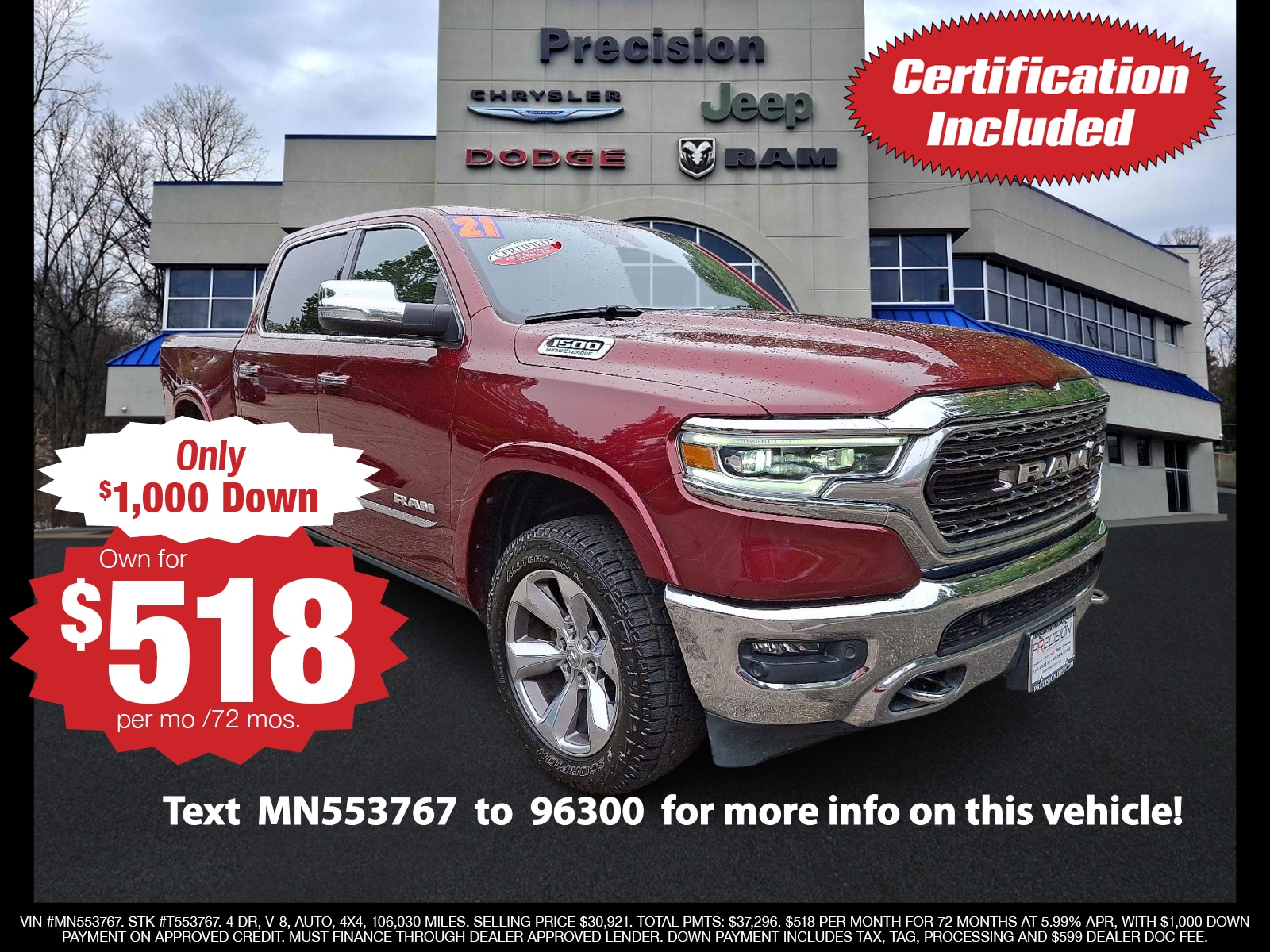 2021 RAM Ram 1500 Pickup Limited