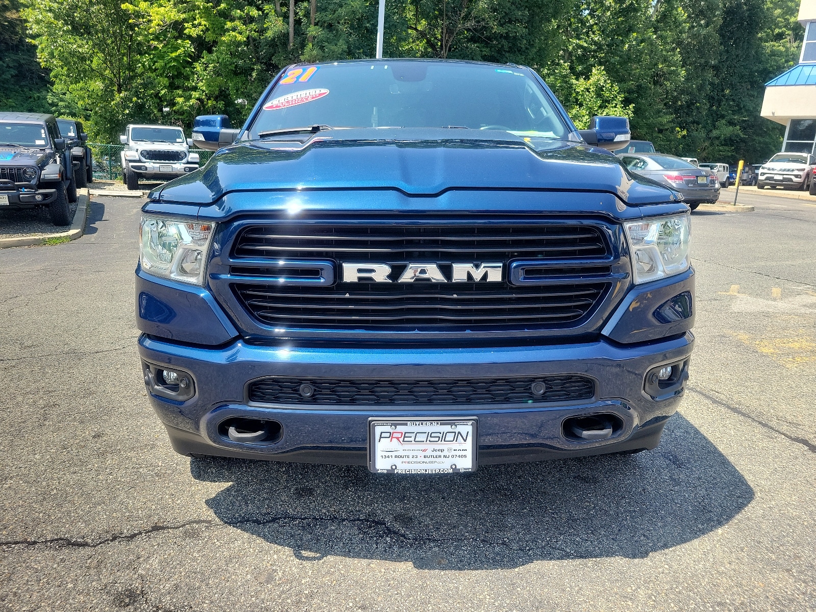 Used 2021 RAM Ram 1500 Pickup Big Horn/Lone Star with VIN 1C6SRFBT0MN792286 for sale in Butler, NJ