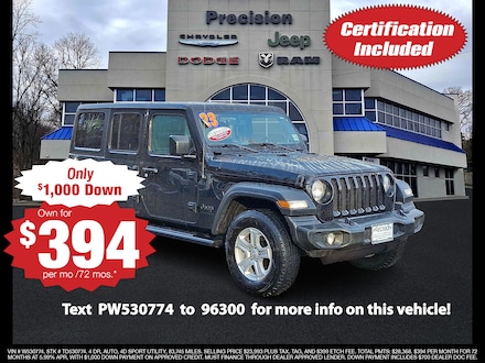 2023 Jeep Wrangler 4-Door Sport S 4x4 Sport Utility