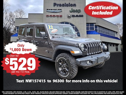 2022 Jeep Wrangler Unlimited Willys 4x4 Sport Utility
