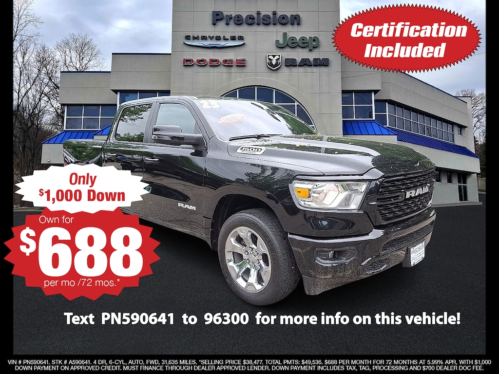 Used 2023 Ram 1500 Big Horn Crew Cab 4x4 57 Box Crew Cab