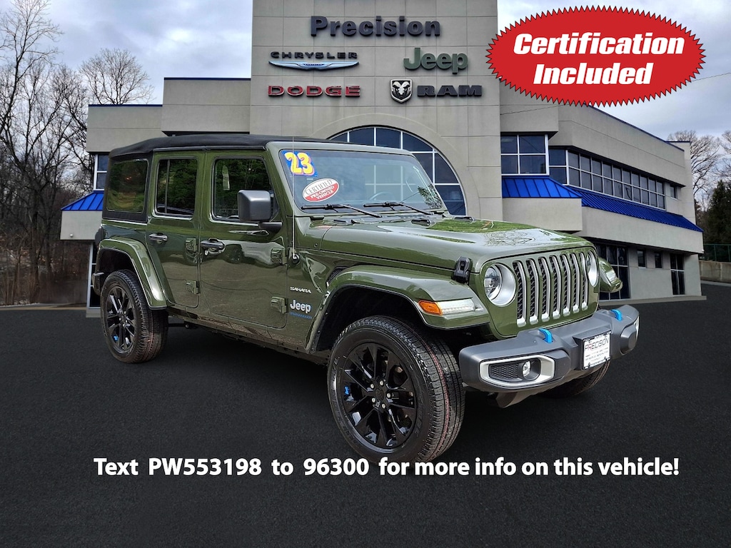 Used 2023 Jeep Wrangler 4xe Sahara 4x4 Sport Utility