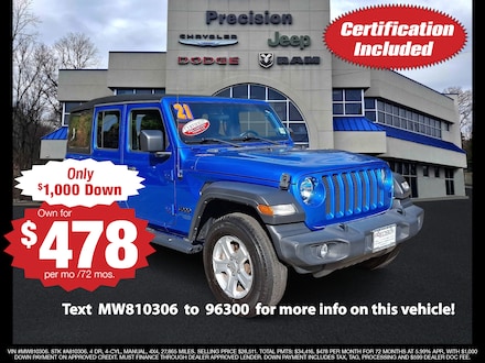 2021 Jeep Wrangler Unlimited Sport S 4x4 Sport Utility