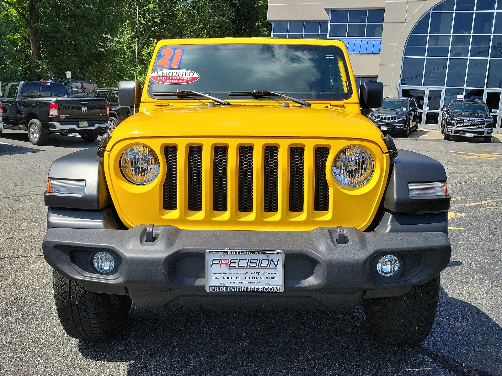 Certified 2021 Jeep Wrangler Unlimited Sport S with VIN 1C4HJXDN3MW542694 for sale in Butler, NJ