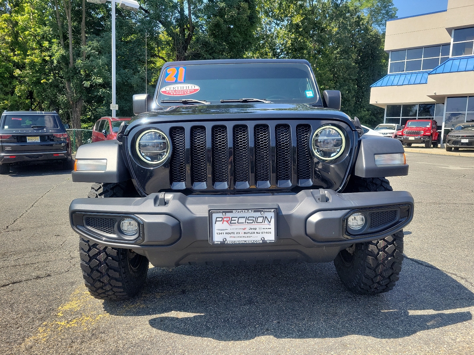 Certified 2021 Jeep Wrangler Unlimited Willys with VIN 1C4HJXDG3MW751676 for sale in Butler, NJ