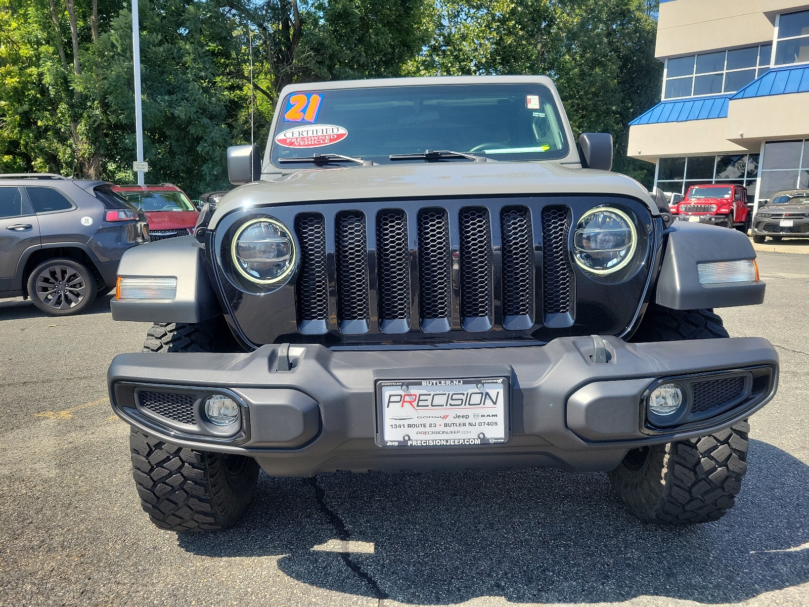 Certified 2021 Jeep Wrangler Unlimited Willys with VIN 1C4HJXDGXMW741954 for sale in Butler, NJ