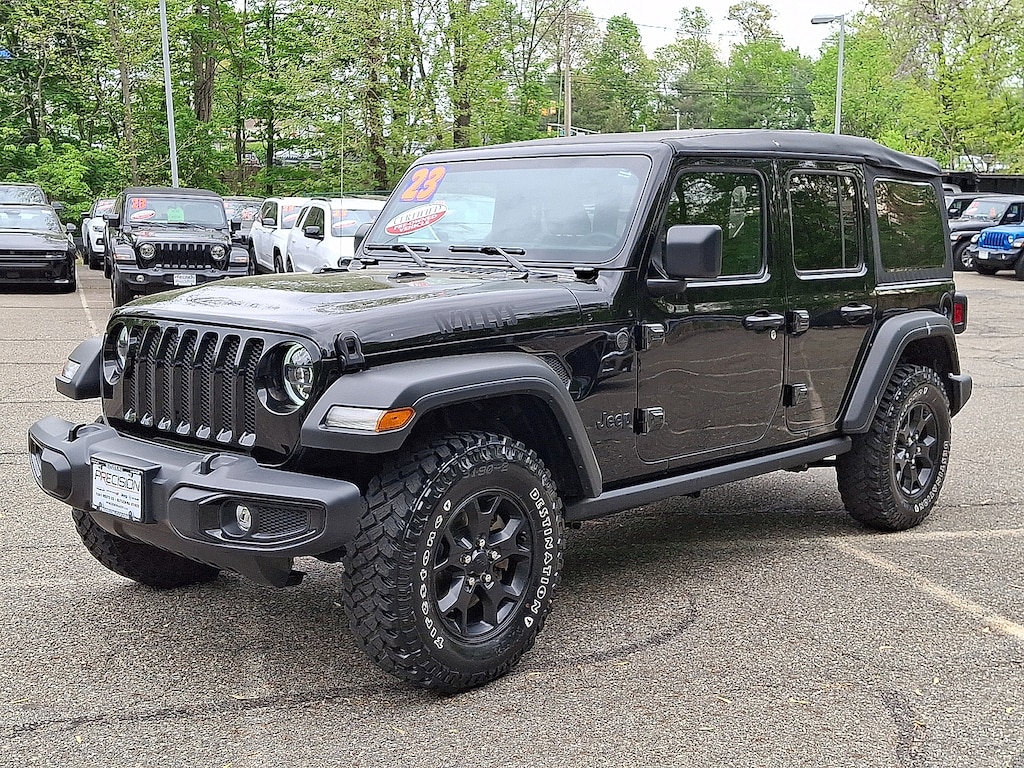 Used 2023 Jeep Wrangler 4-Door Willys 4x4 Sport Utility