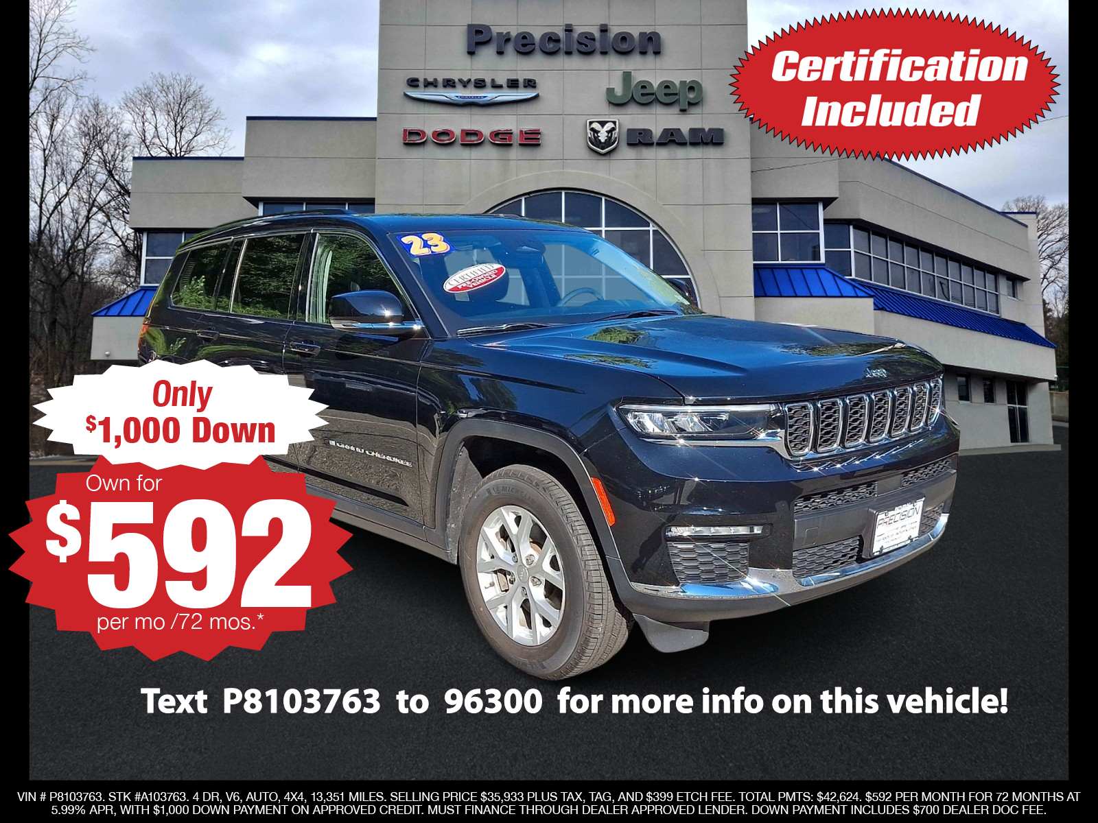2023 Jeep Grand Cherokee L Limited 4x4 Sport Utility
