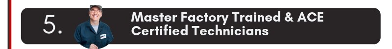 master factory trained technicians