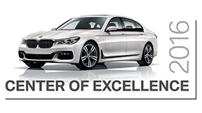 BMW of Cape Cod recipient of the 2016 Center of Excellence Award!