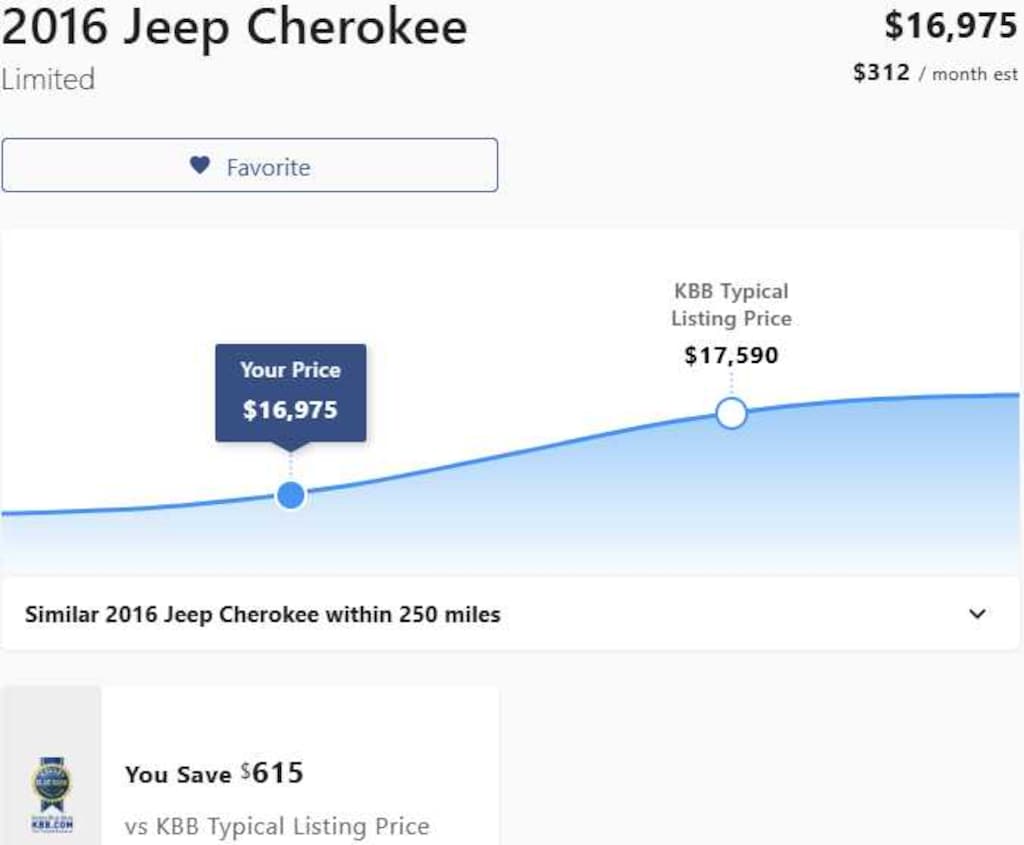 Used 2016 Jeep Cherokee Limited SUV
