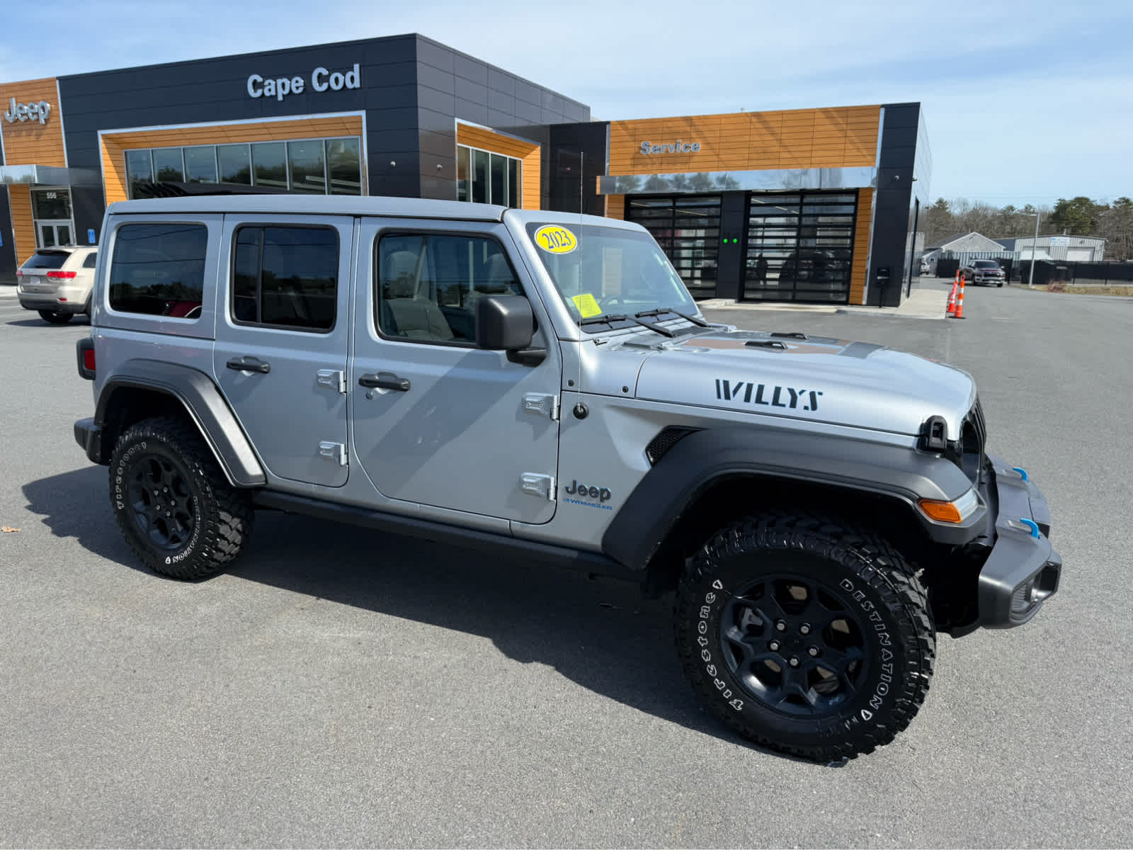 Used 2023 Jeep Wrangler 4xe Willys 4XE with VIN 1C4JJXN64PW612863 for sale in Barnstable, MA