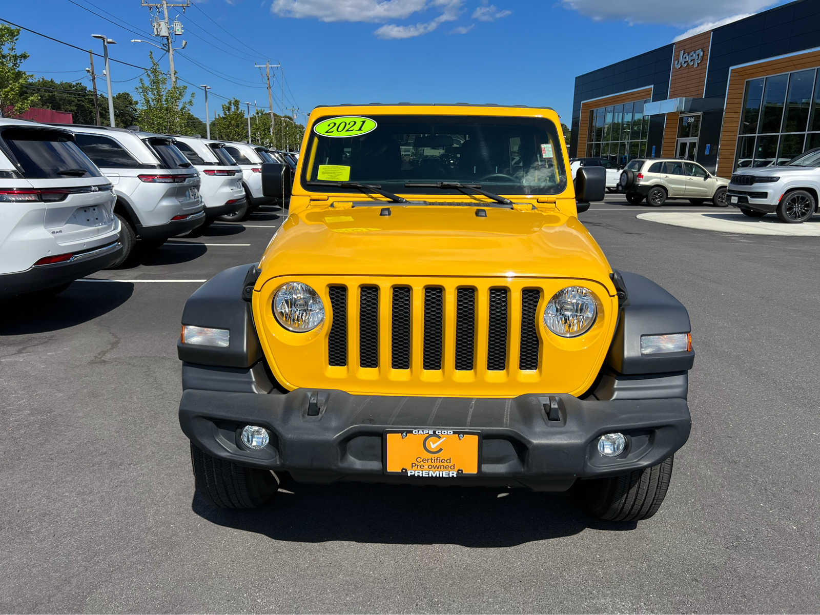 Certified 2021 Jeep Wrangler Unlimited Sport S with VIN 1C4HJXDG7MW521462 for sale in Hyannis, MA