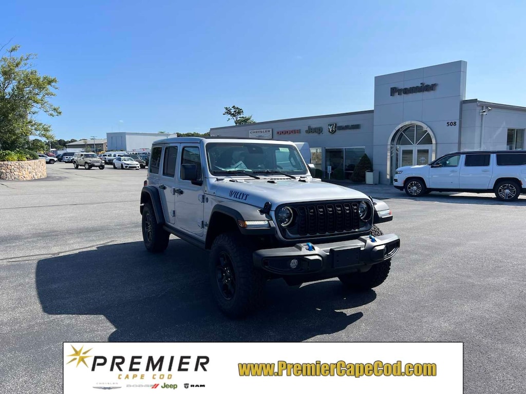 New 2024 Jeep Wrangler 4xe 4DOOR WILLYS for Sale Hyannis, MA Premier