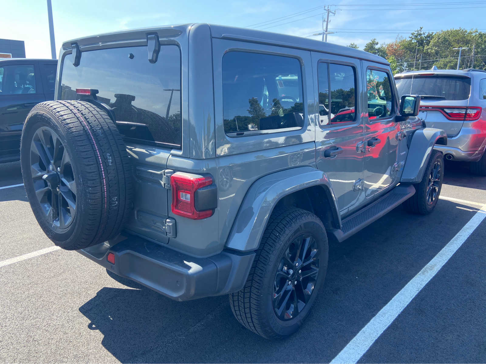 Certified 2021 Jeep Wrangler Unlimited Sahara 4XE with VIN 1C4JJXP61MW802225 for sale in Hyannis, MA