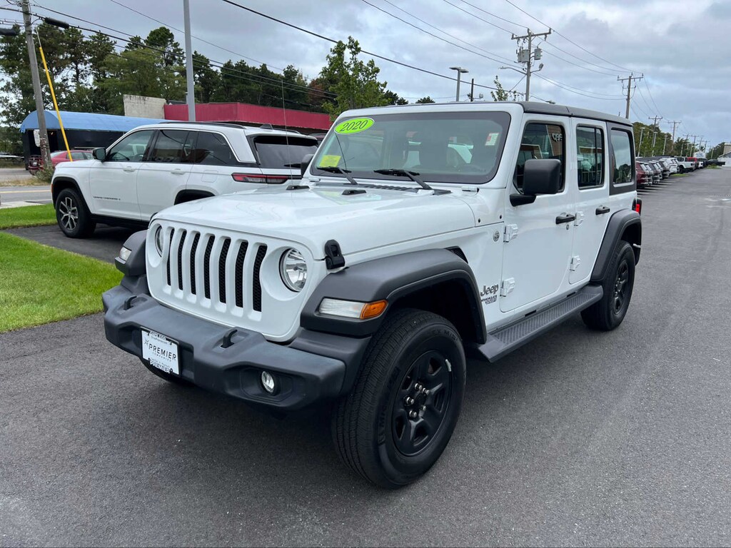 Certified Used 2020 Jeep Wrangler Sport in Bright White for sale in