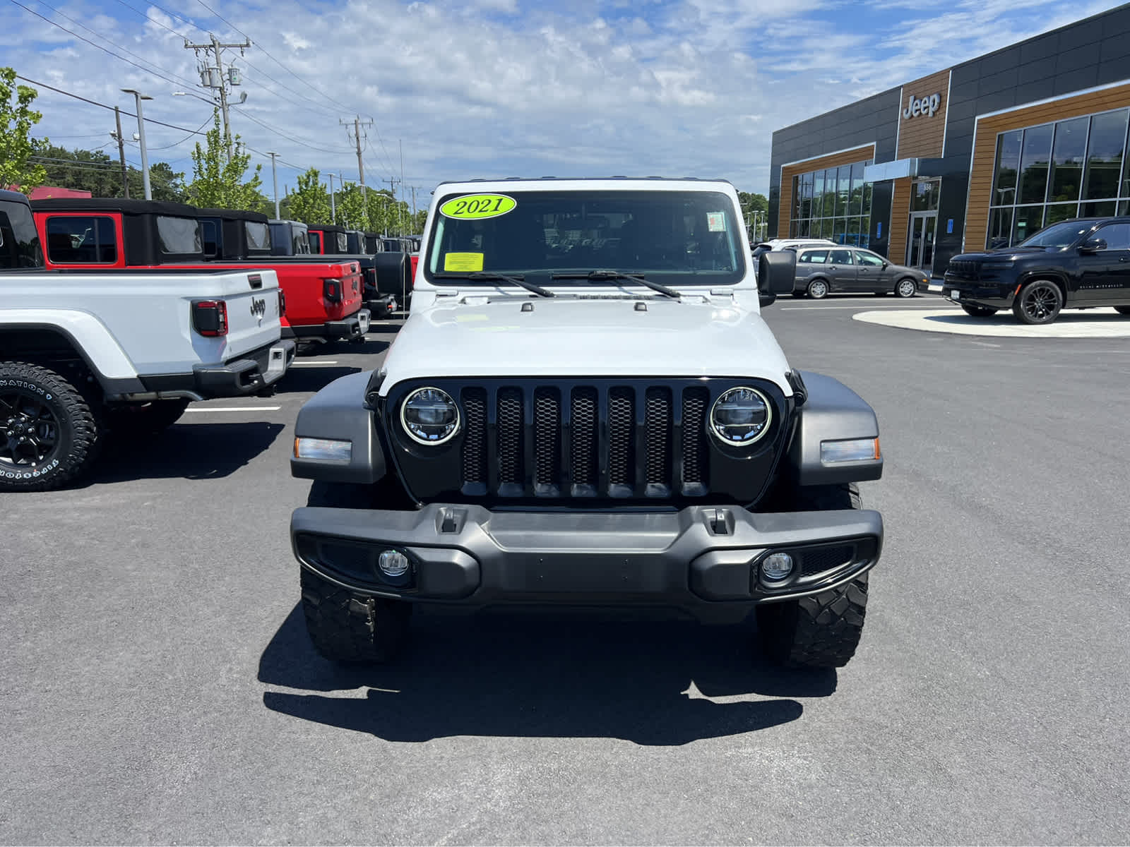 Certified 2021 Jeep Wrangler Unlimited Willys with VIN 1C4HJXDN2MW680727 for sale in Hyannis, MA