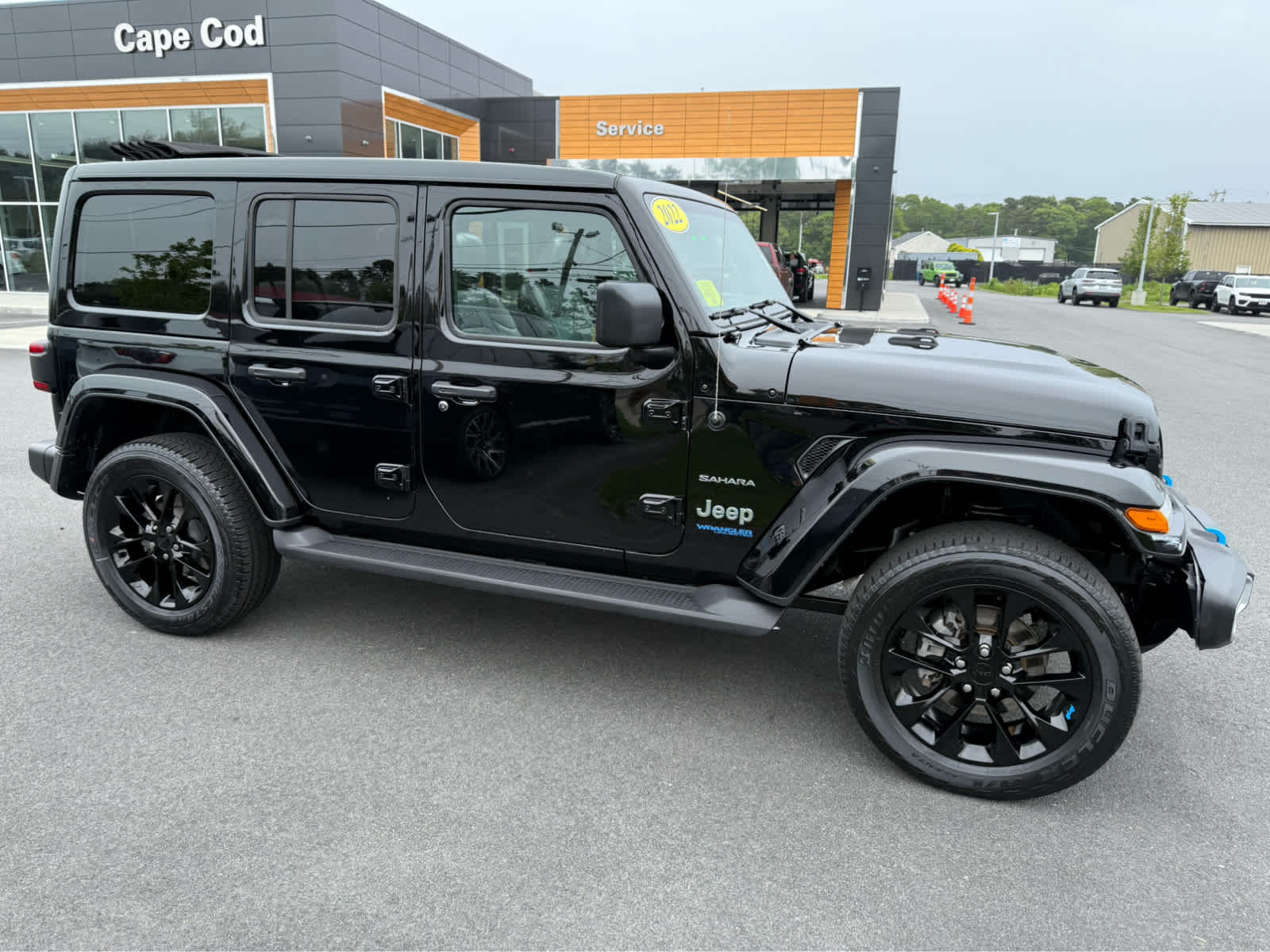 Used 2022 Jeep Wrangler Unlimited Sahara 4XE with VIN 1C4JJXP66NW198995 for sale in Hyannis, MA