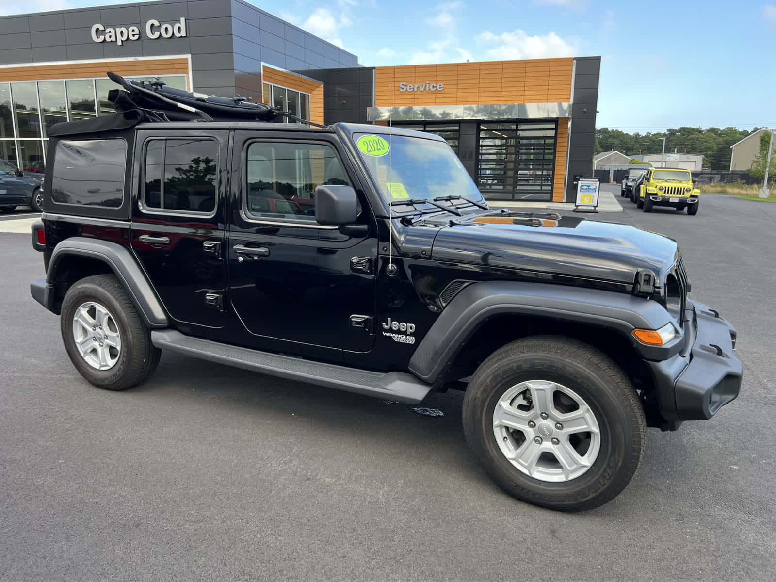 Certified 2020 Jeep Wrangler Unlimited Sport S with VIN 1C4HJXDN7LW226391 for sale in Hyannis, MA