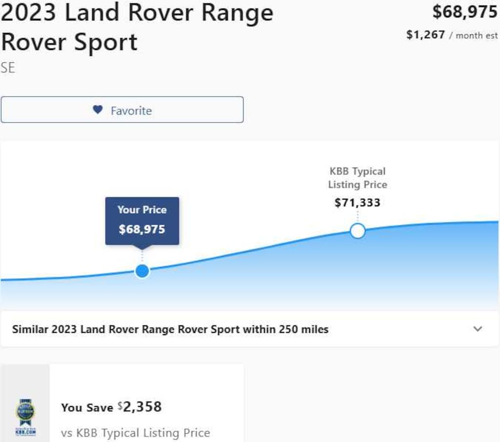 Used 2023 Land Rover Range Rover Sport SE SUV