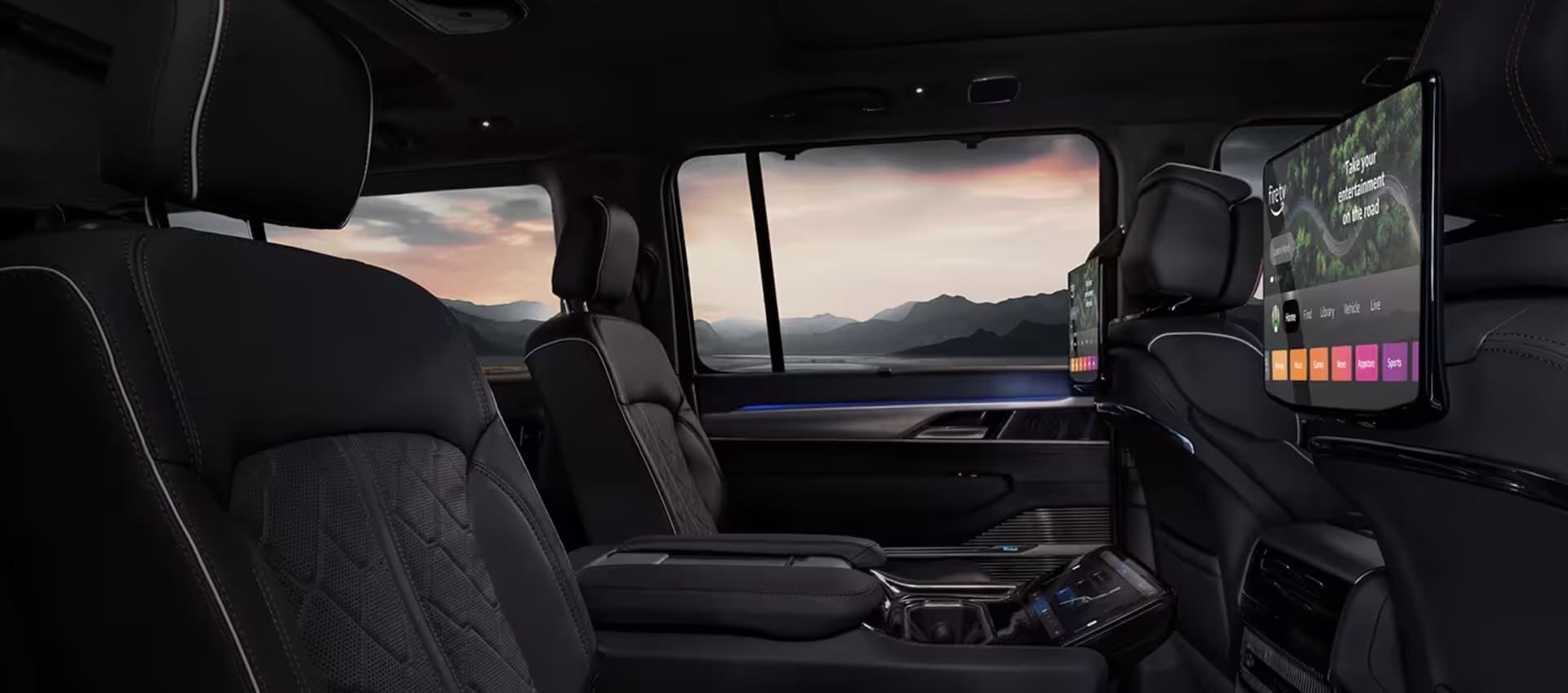 2026 Jeep Grand Wagoneer interior second and third row seating
