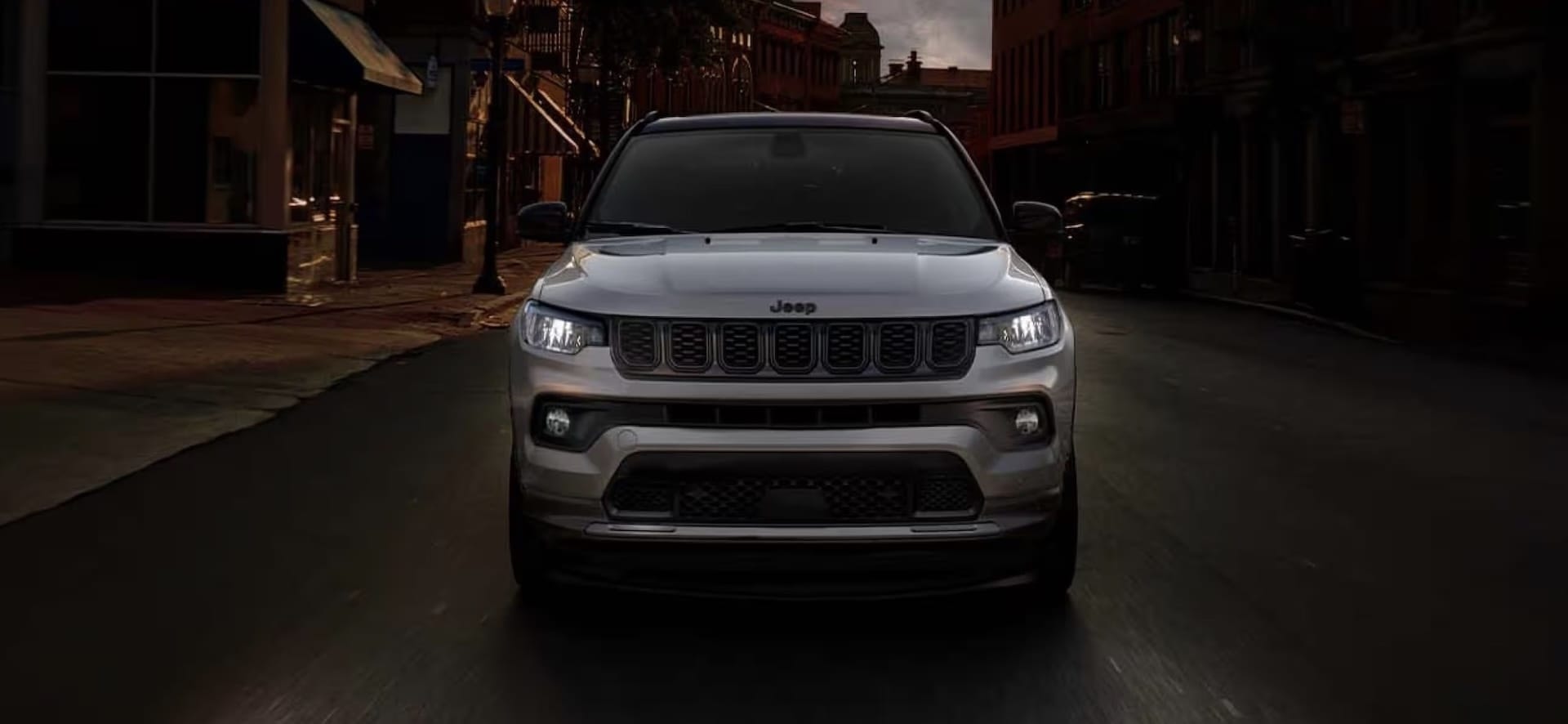 2026 Jeep Compass side profile showing wheels and ride height