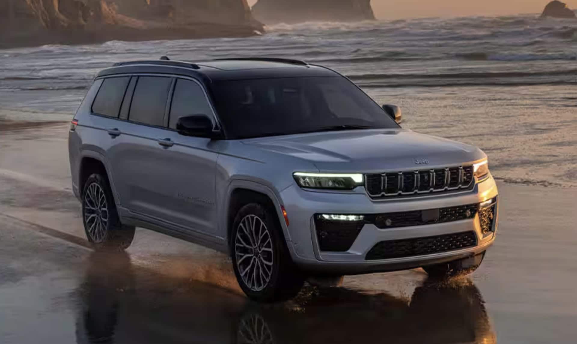 2026 Jeep Grand Cherokee interior with Uconnect touchscreen near Falmouth, MA